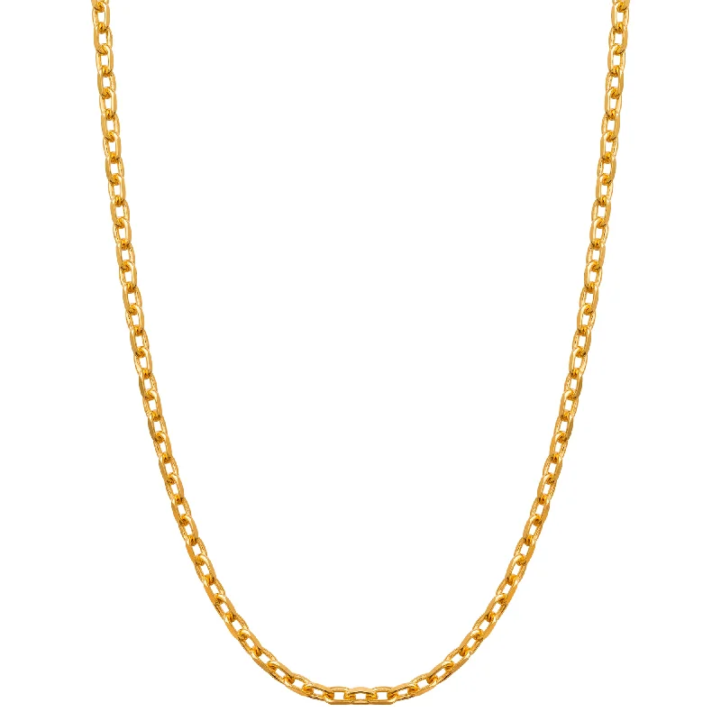 luxury emerald ring platinum Cable Chain - 24"