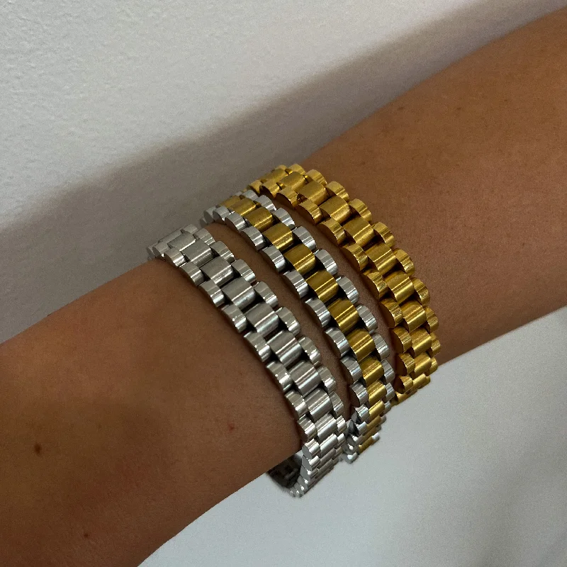 delicate marquise diamond band Bradley Watch Link Bracelet
