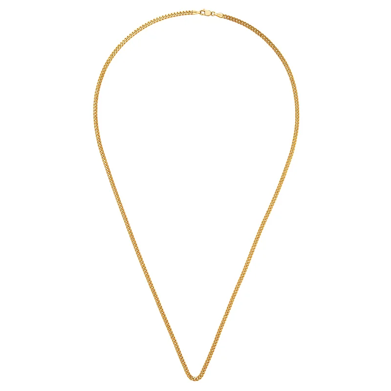 sterling silver infinity loop ring 22" Gourmette Chain - 3mm