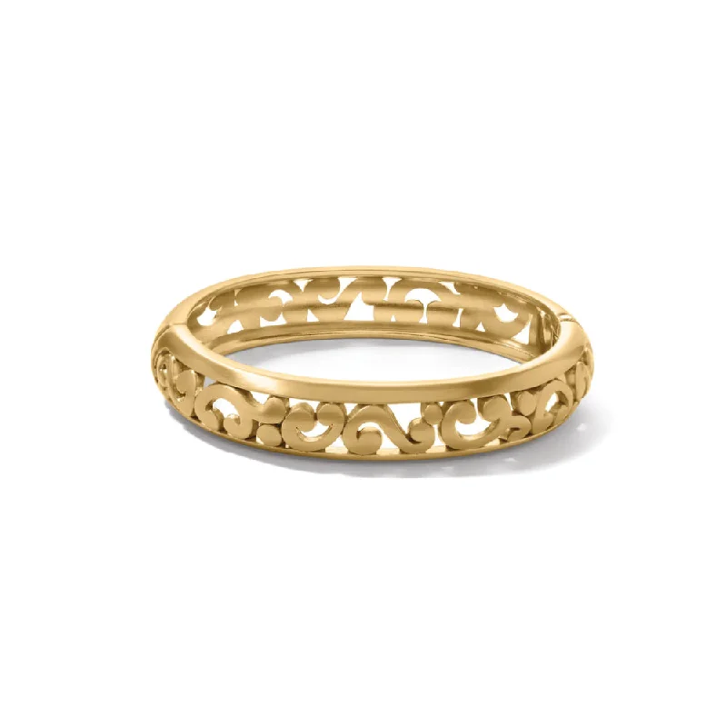 small diamond cross pendant Brighton Contempo Medium Hinged Bangle