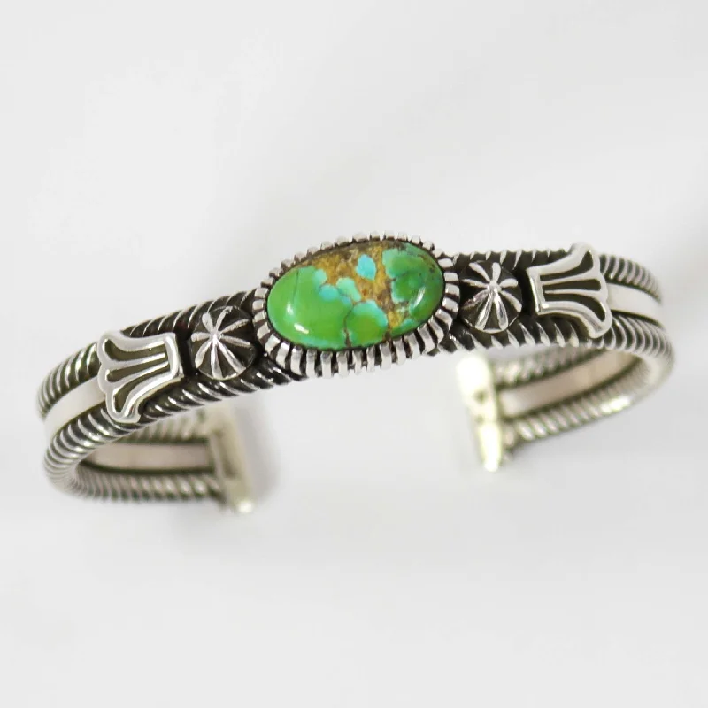 rose gold snake chain bracelet Carico Lake Turquoise Cuff