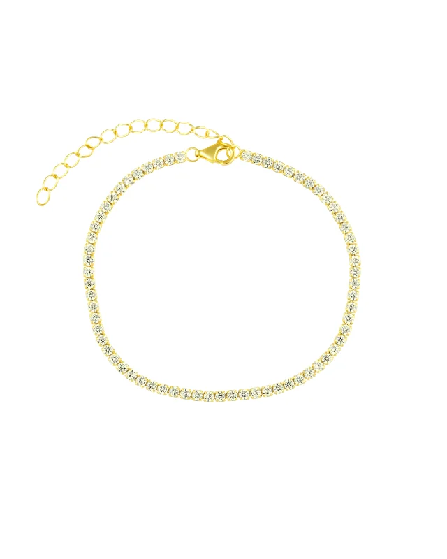 classic gemstone stud earrings Chloe Tennis Bracelet Canary