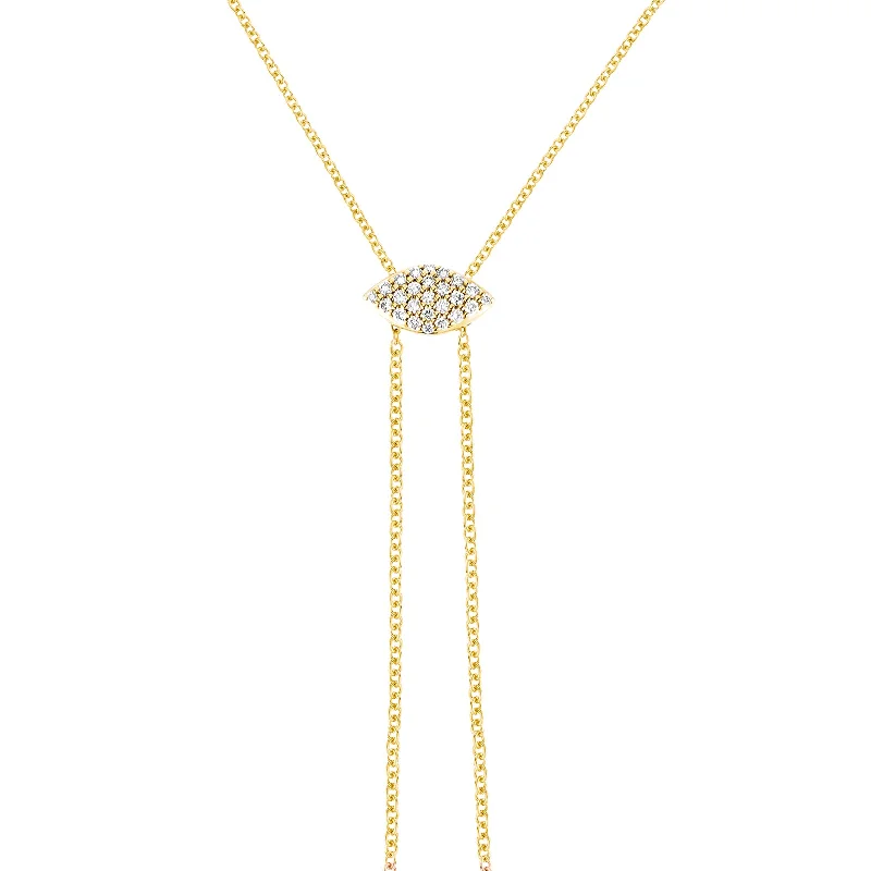 custom engraved infinity necklace Gemma Slider Necklace - Yellow Gold