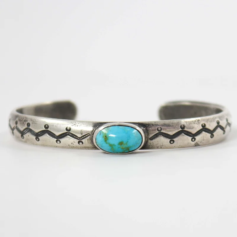 boho macrame bead anklet Cripple Creek Turquoise Cuff