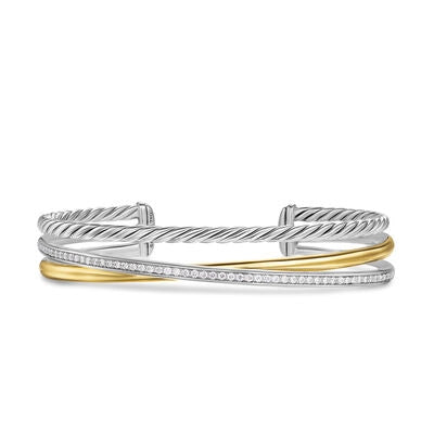 aquamarine birthstone necklace March David Yurman 11mm Crossover Bracelet