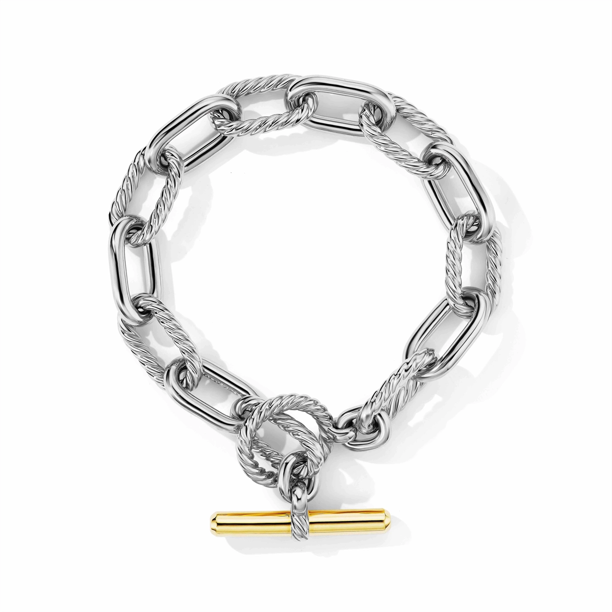 men’s sterling silver cufflinks David Yurman 11mm Madison Bracelet