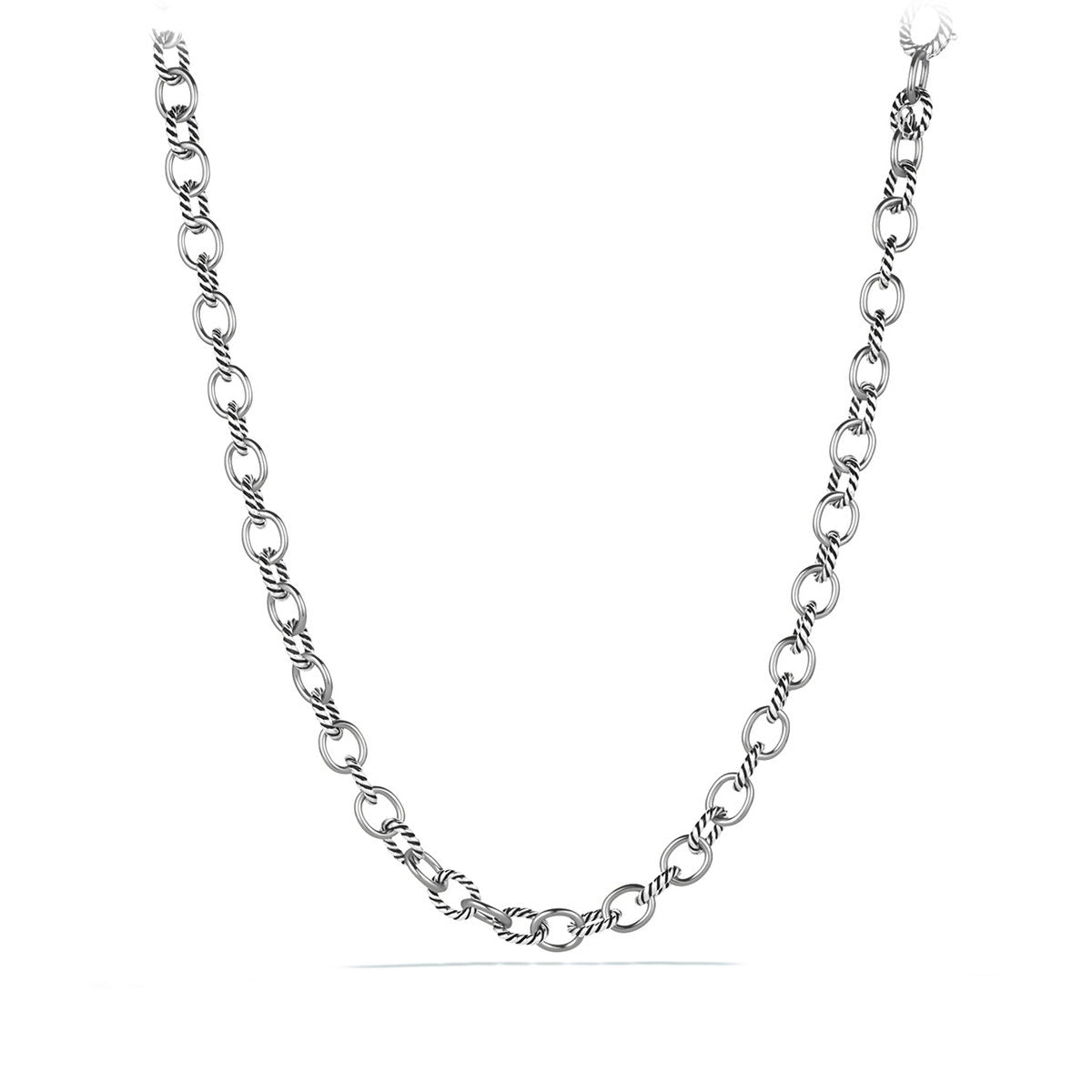 handmade lava stone bracelet David Yurman 17 inch Medium Oval Link Chain Necklace