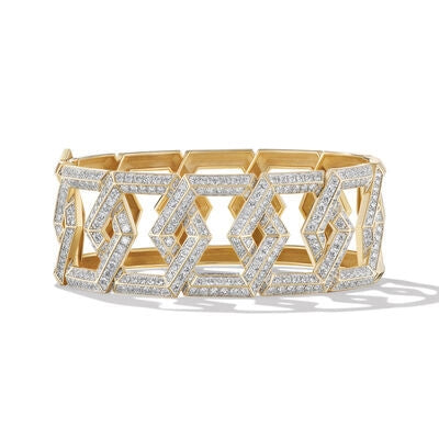 minimalist rose gold stacking rings David Yurman 24mm Carlyle Bracelet
