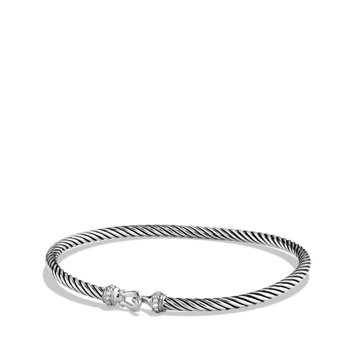 moonstone engagement ring boho David Yurman 3mm Buckle Classic Cable Bracelet