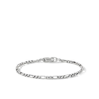 vintage-style floral brooch David Yurman 3mm Open Station Bracelet