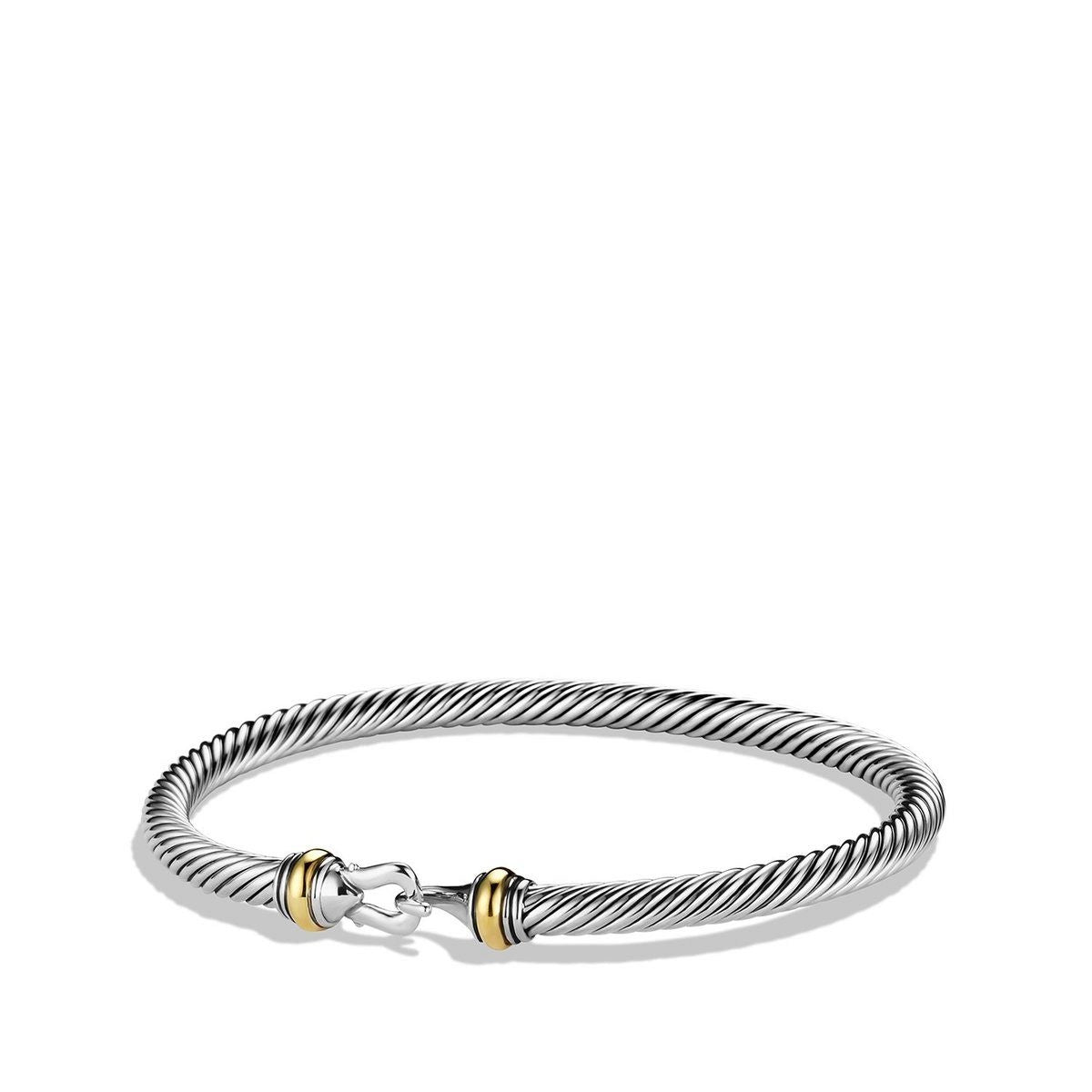 vintage diamond drop necklace David Yurman 4mm Buckle Classic Cable Bracelet