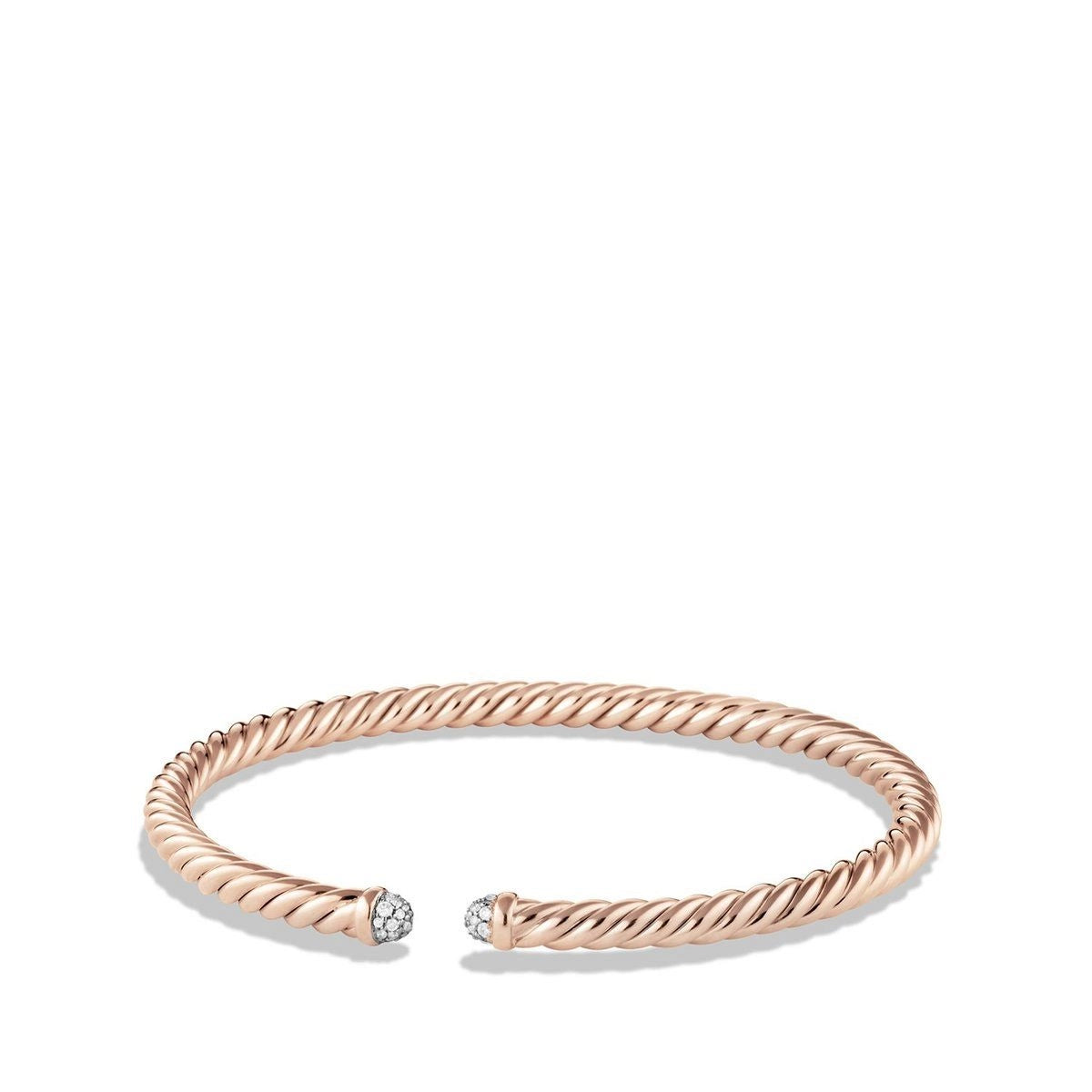 natural crystal pendant necklace David Yurman 4mm Modern Cablespira Bracelet