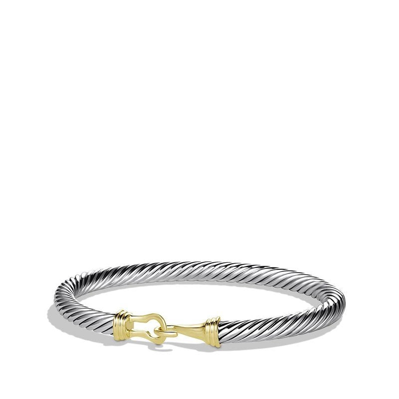 chunky gemstone cuff bracelet David Yurman 5mm Buckle Classic Cable Bracelet