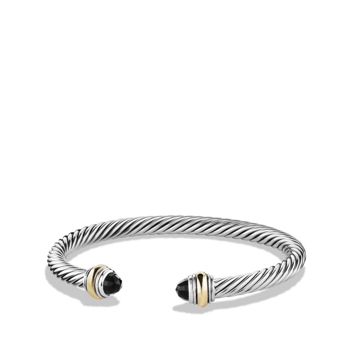 hammered silver wedding band David Yurman 5mm Classic Cable Bracelet