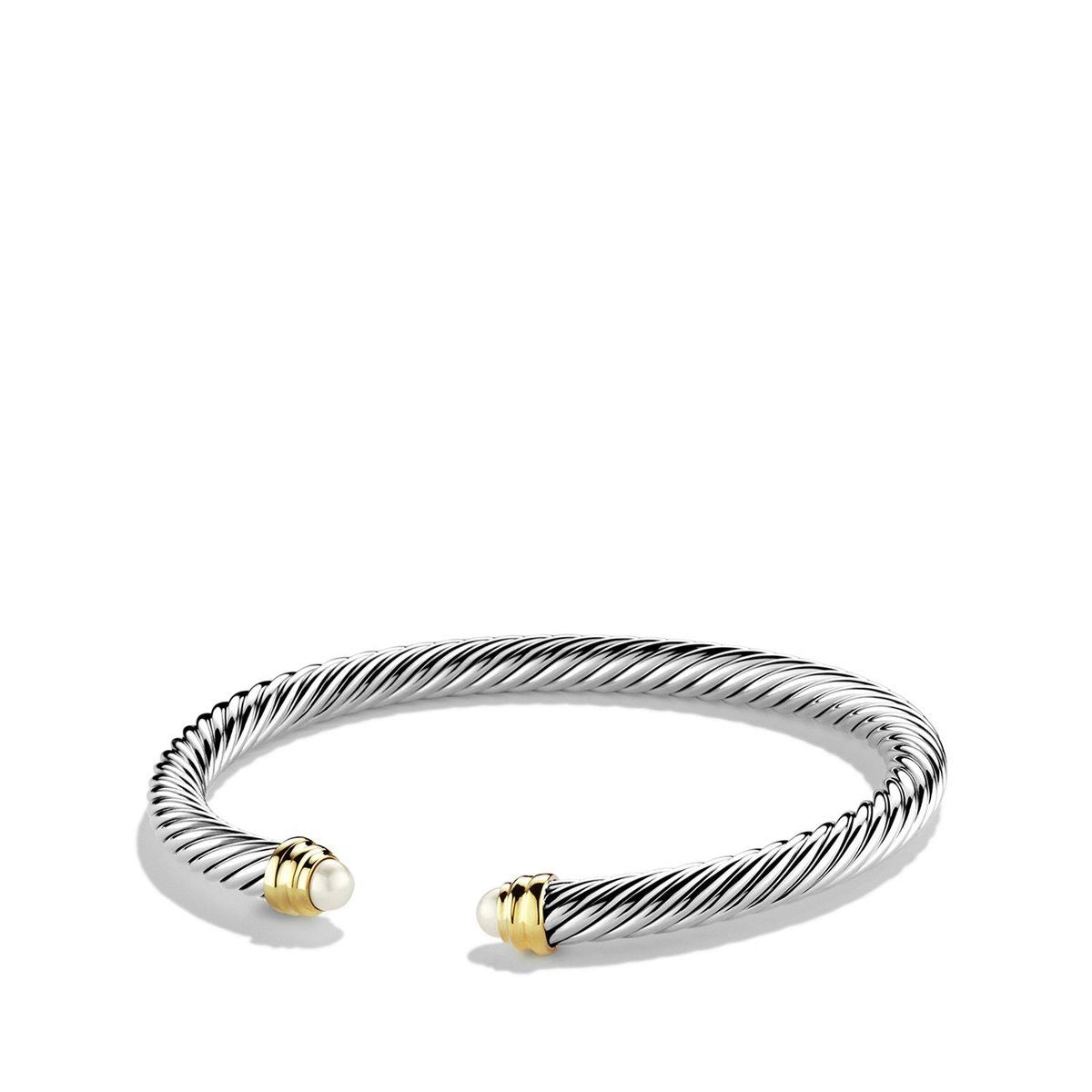 thin gold wire earrings David Yurman 5mm Classic Cable Bracelet