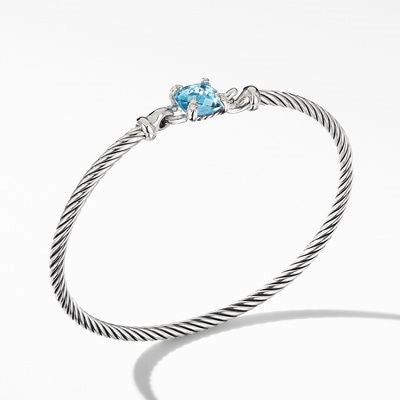 dainty lotus flower ring David Yurman 8mm Chatelaine Bracelet