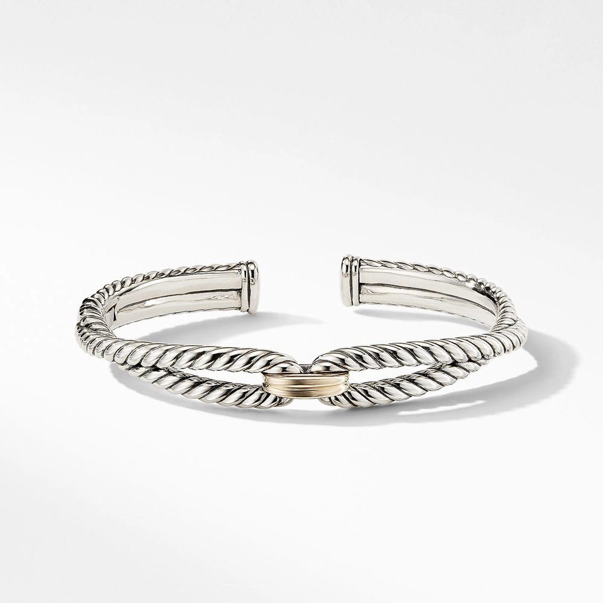 dainty gold chain ring David Yurman 9mm Cable Loop Bracelet