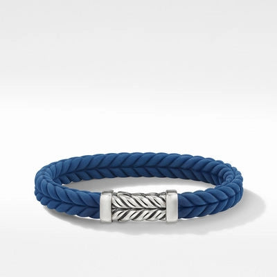 sterling silver braided ring David Yurman Chevron Bracelet