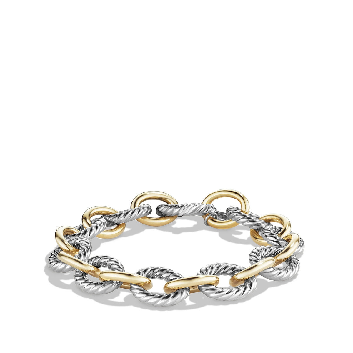 minimalist horseshoe necklace gold David Yurman Oval Link Bracelet