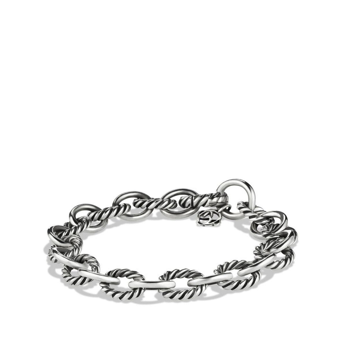 personalized engraved locket David Yurman Oval Link Bracelet