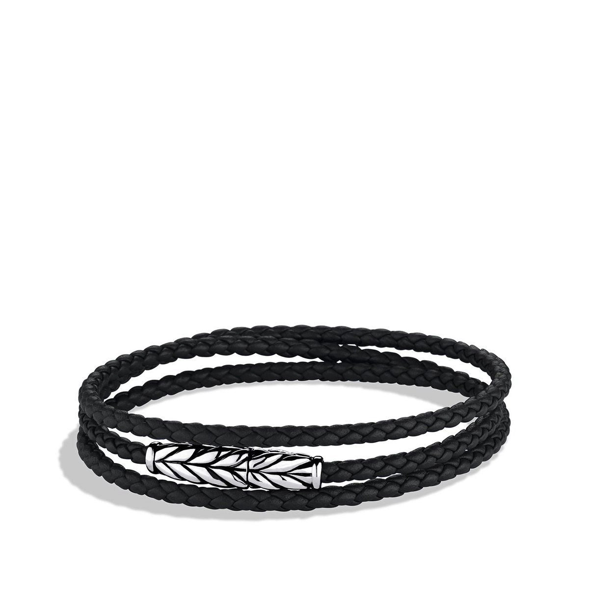 bohemian anklet with shells David Yurman Triple Wrap Bracelet