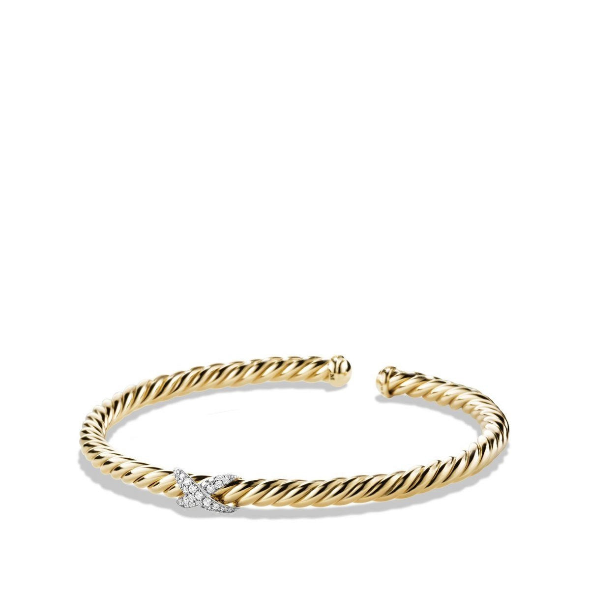 dainty pearl and diamond ring David Yurman X Cablespira Station Bracelet