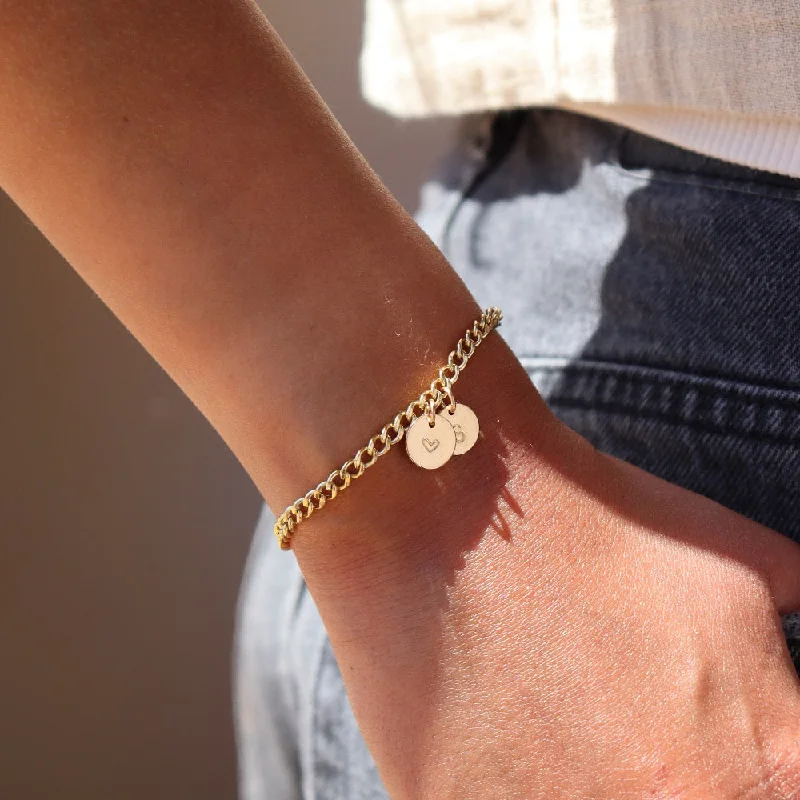 minimalist black pearl necklace Modern Muse Initial Bracelet in 14k Gold Fill