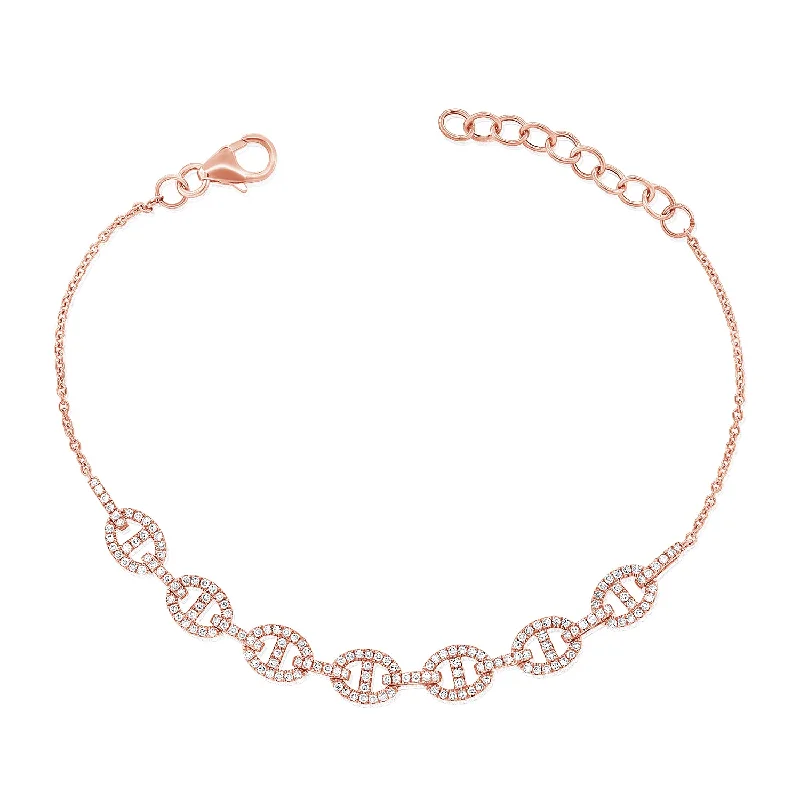 snake chain bracelet gold OKGs Collection Diamond Designer Links Chain Bracelet