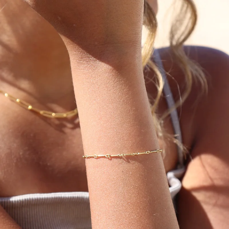 natural amethyst necklace Dot + Dash Bracelet