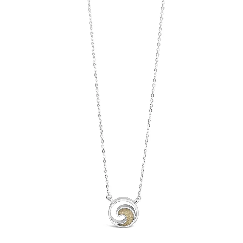 classic pearl choker necklace Dune Jewelry Sterling Silver Delicate Dune Wave Necklace