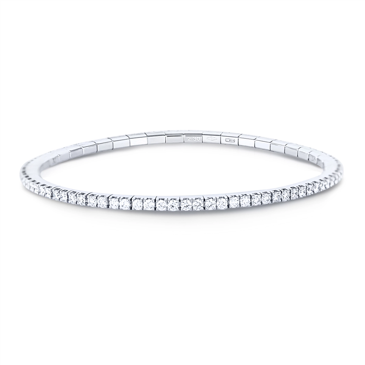 ethical lab-grown diamond ring Extensible 18K White Gold Diamond Stretch Tennis Bracelet ethical lab-grown diamond ring Extensible 18K White Gold Diamond Stretch Tennis Bracelet