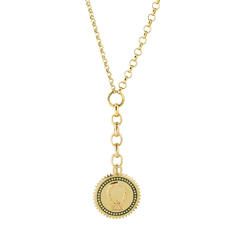vintage filigree engagement ring Protection Necklace