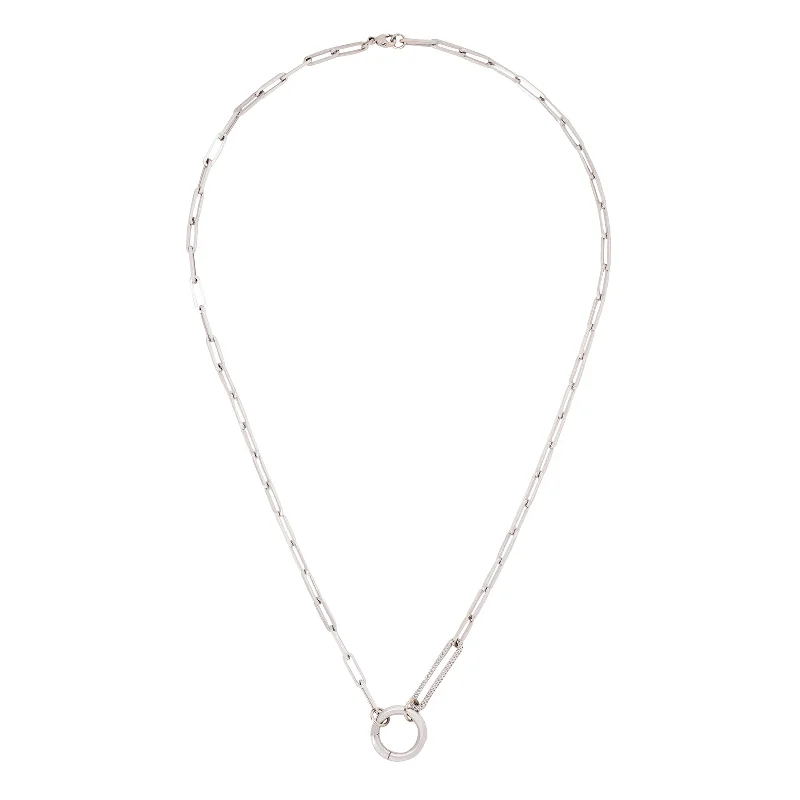 vintage diamond drop necklace Bespoke Chain - 22"