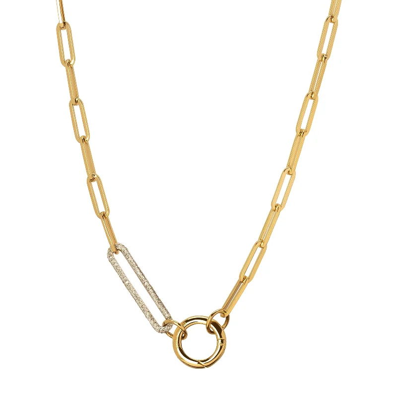 unique blue topaz ring Classic FOB Open Clip Chain - 22"