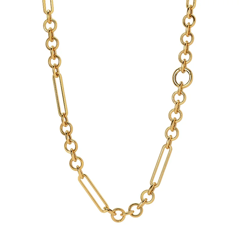 simple sapphire wedding band Midsize Mixed Clip Chain - 32"