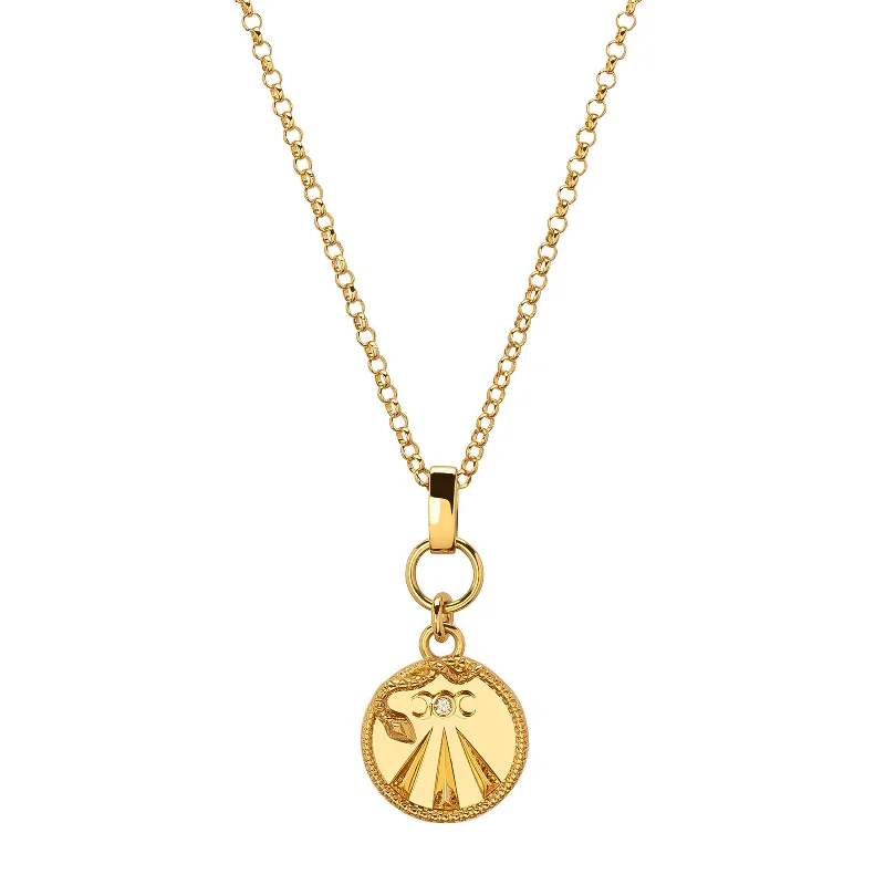 celestial astrology sign ring Small Belcher Chain - Mind Body Soul
