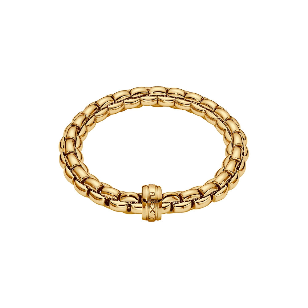 titanium spinner ring anxiety relief Fope 18K Yellow Gold Eka Collection Bracelet, X-Large Size titanium spinner ring anxiety relief Fope 18K Yellow Gold Eka Collection Bracelet, X-Large Size