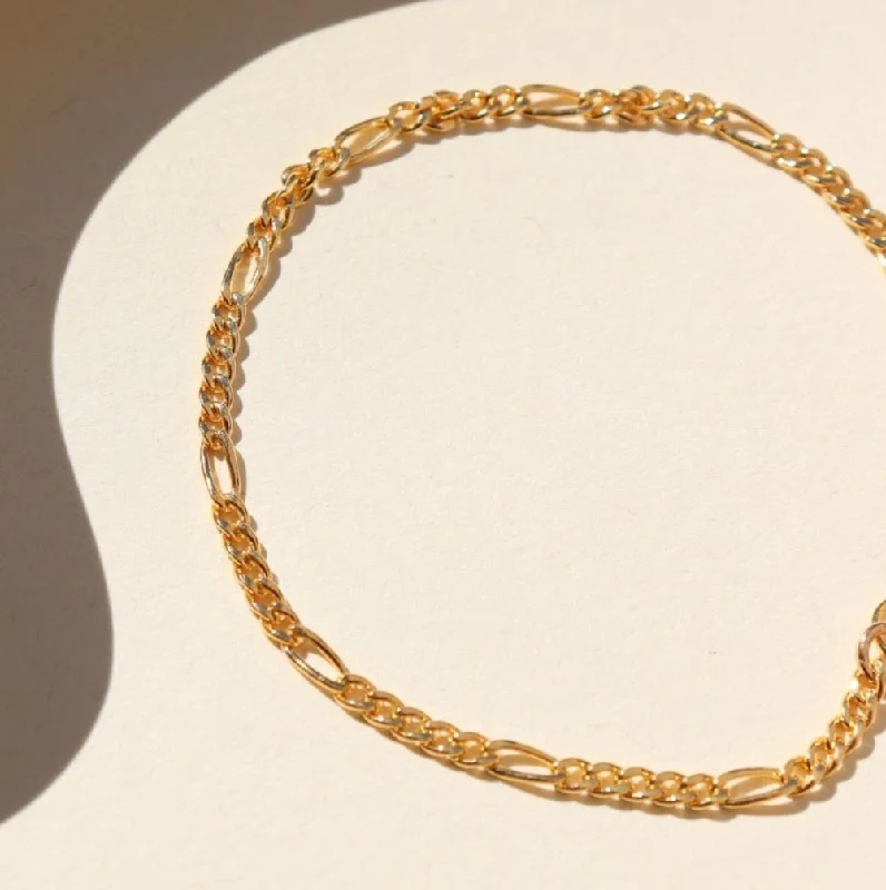 minimalist gold crescent moon necklace Gigi Bracelet