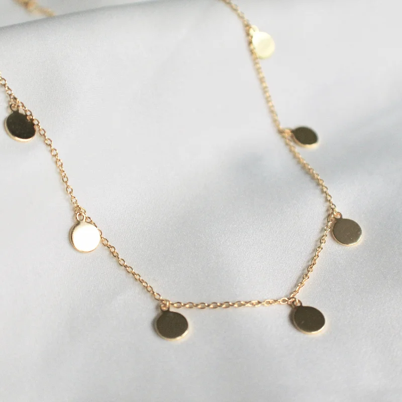 wide gold cuff bracelet Gold discs choker necklace