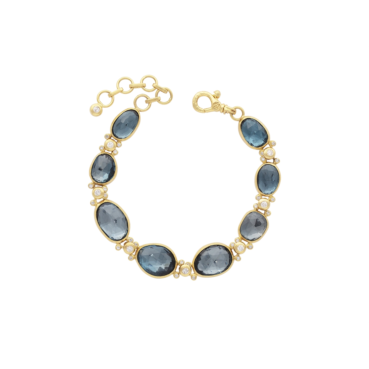 minimal gold ring stack Gurhan One-of-a-Kind 24K Yellow Gold Rose Cut Blue Topaz and Round Bezel Set Bracelet with 22K Lobster Clasp minimal gold ring stack Gurhan One-of-a-Kind 24K Yellow Gold Rose Cut Blue Topaz and Round Bezel Set Bracelet with 22K Lobster Clasp