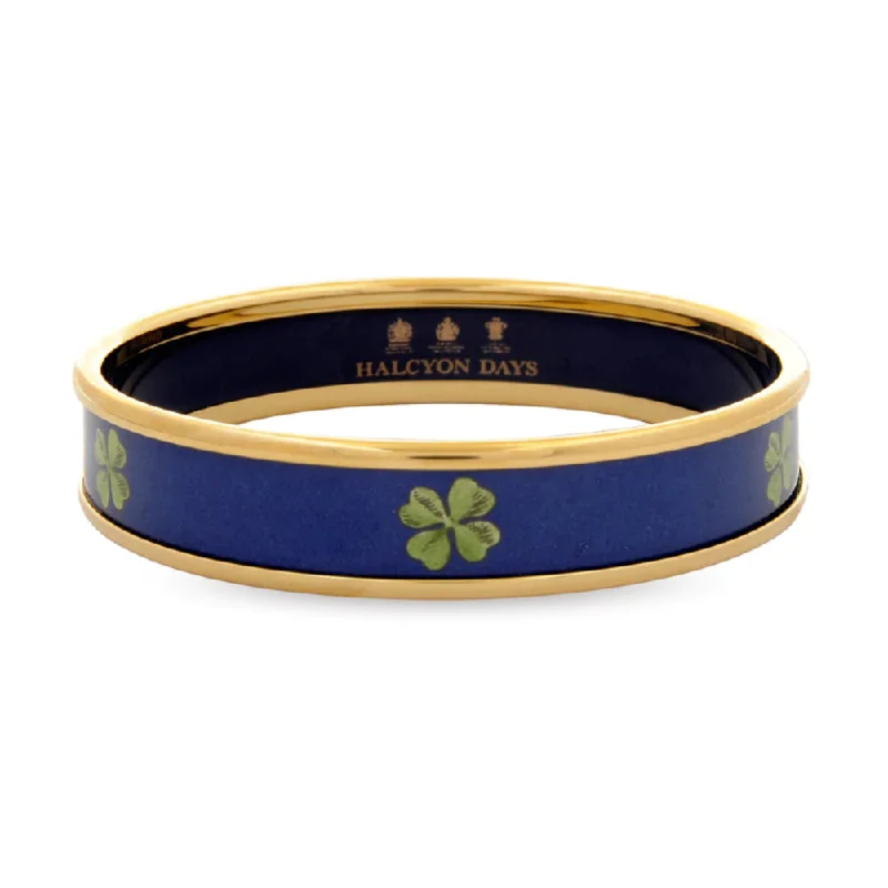 real opal engagement ring Halcyon Days 1cm Four Leaf Clover Navy & Gold Enamel Bangle real opal engagement ring Halcyon Days 1cm Four Leaf Clover Navy & Gold Enamel Bangle