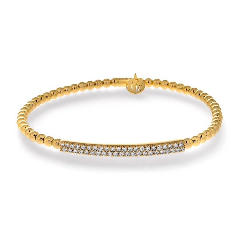 handmade braided leather necklace Hulchi Belluni 18K Yellow Gold Diamond Bar Tresore Stretch Bracelet handmade braided leather necklace Hulchi Belluni 18K Yellow Gold Diamond Bar Tresore Stretch Bracelet