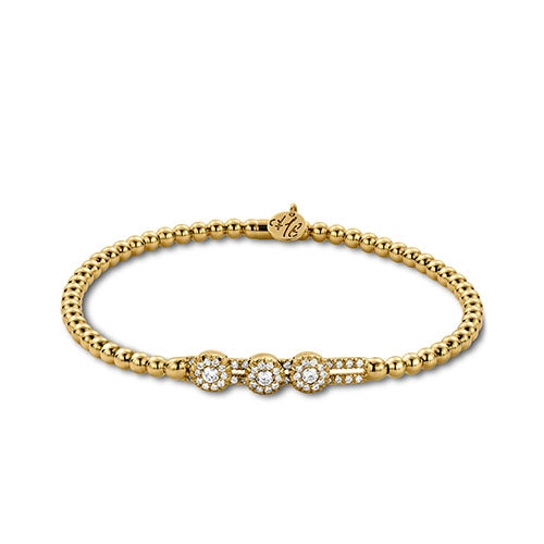 sterling silver charm anklet Hulchi Belluni 18K Yellow Gold Three Circle Diamond Tresore Stretch Bracelet sterling silver charm anklet Hulchi Belluni 18K Yellow Gold Three Circle Diamond Tresore Stretch Bracelet