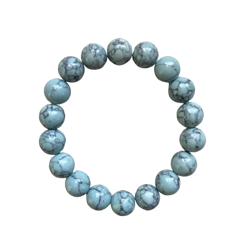 diamond halo stud earrings Ice Blue Magnesite 10mm