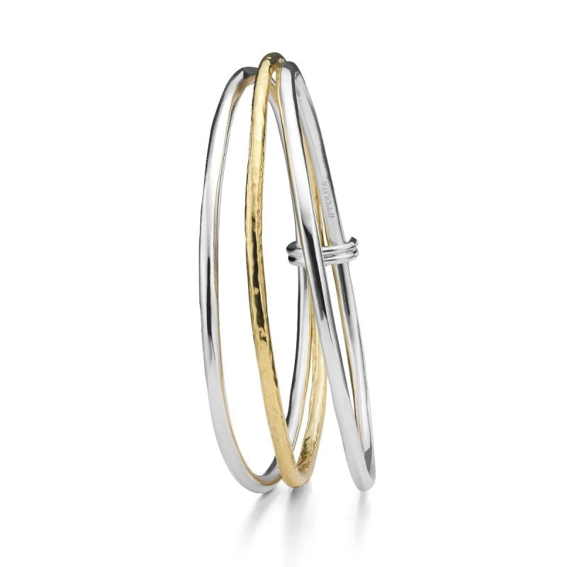yellow sapphire engagement ring Ippolita Silver and 18K Gold Chimera Mixed Texture Bangle Bracelet Set yellow sapphire engagement ring Ippolita Silver and 18K Gold Chimera Mixed Texture Bangle Bracelet Set
