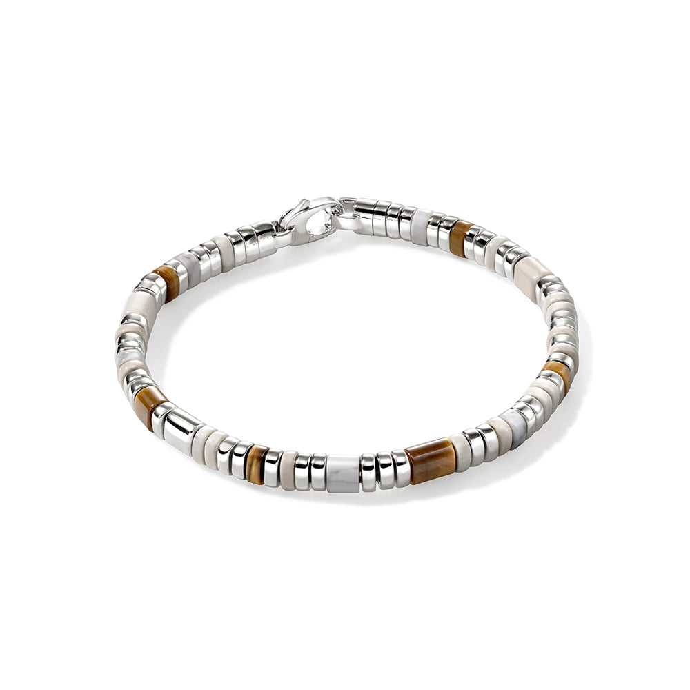 simple crystal earrings John Hardy Colorblock Silver Slim Bracelet with Tiger's Eye, Howlite, and Enamel simple crystal earrings John Hardy Colorblock Silver Slim Bracelet with Tiger's Eye, Howlite, and Enamel