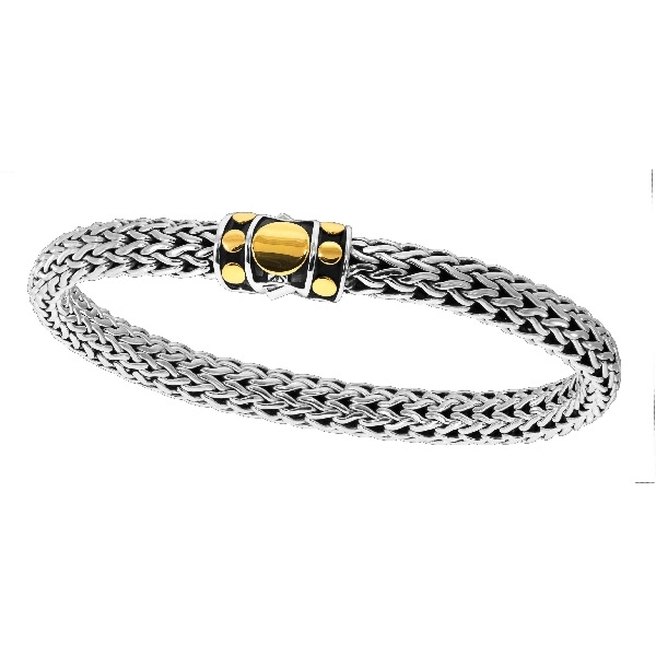 silver moon and star pendant John Hardy Dot Silver & 18K Gold Small Bracelet