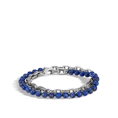 handcrafted sterling silver necklace John Hardy Gents Sterling Double Warp Bracelet with Lapis handcrafted sterling silver necklace John Hardy Gents Sterling Double Warp Bracelet with Lapis