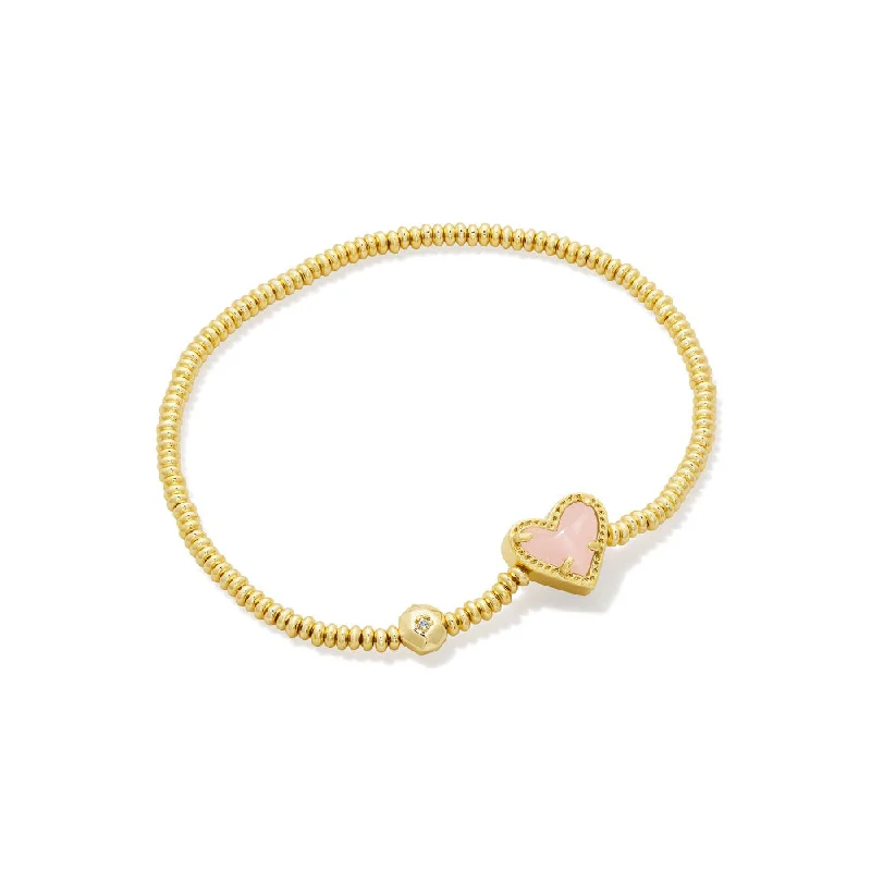 statement gemstone necklace handmade Kendra Scott Ari Gold Heart Stretch Bracelet