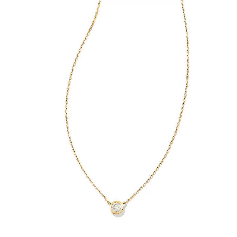 black stainless steel signet ring Kendra Scott Audrey 14k Gold Pendant Necklace in .15ct White Diamond